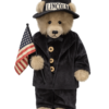 Lincoln Teddy Bear Patriotic Collector's Edition Plush Americana Collectible with American Flag